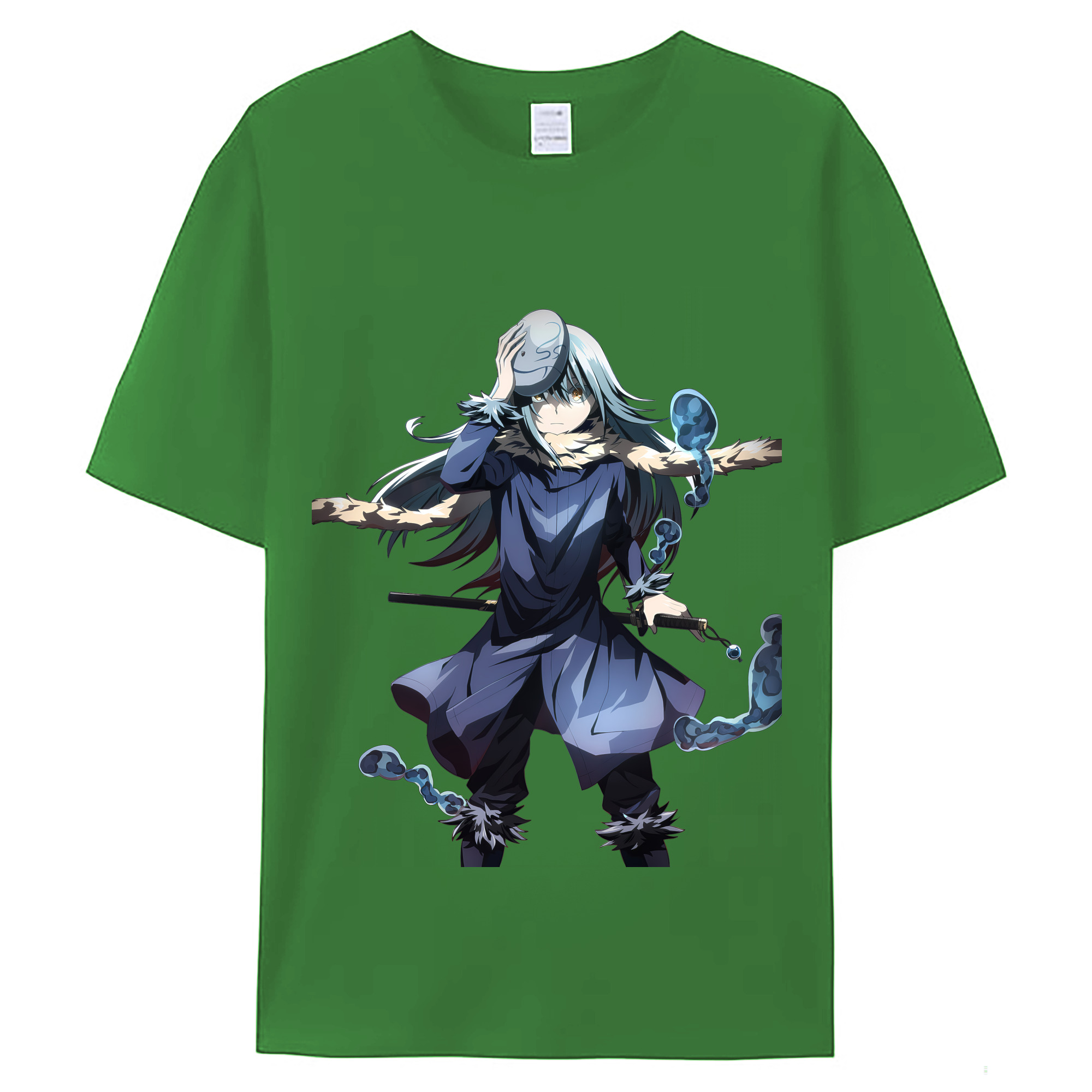 （画像用） 転スラ Regarding Reincarnated to Slime レディースカジュアルプリントTシャツ（綿100％）